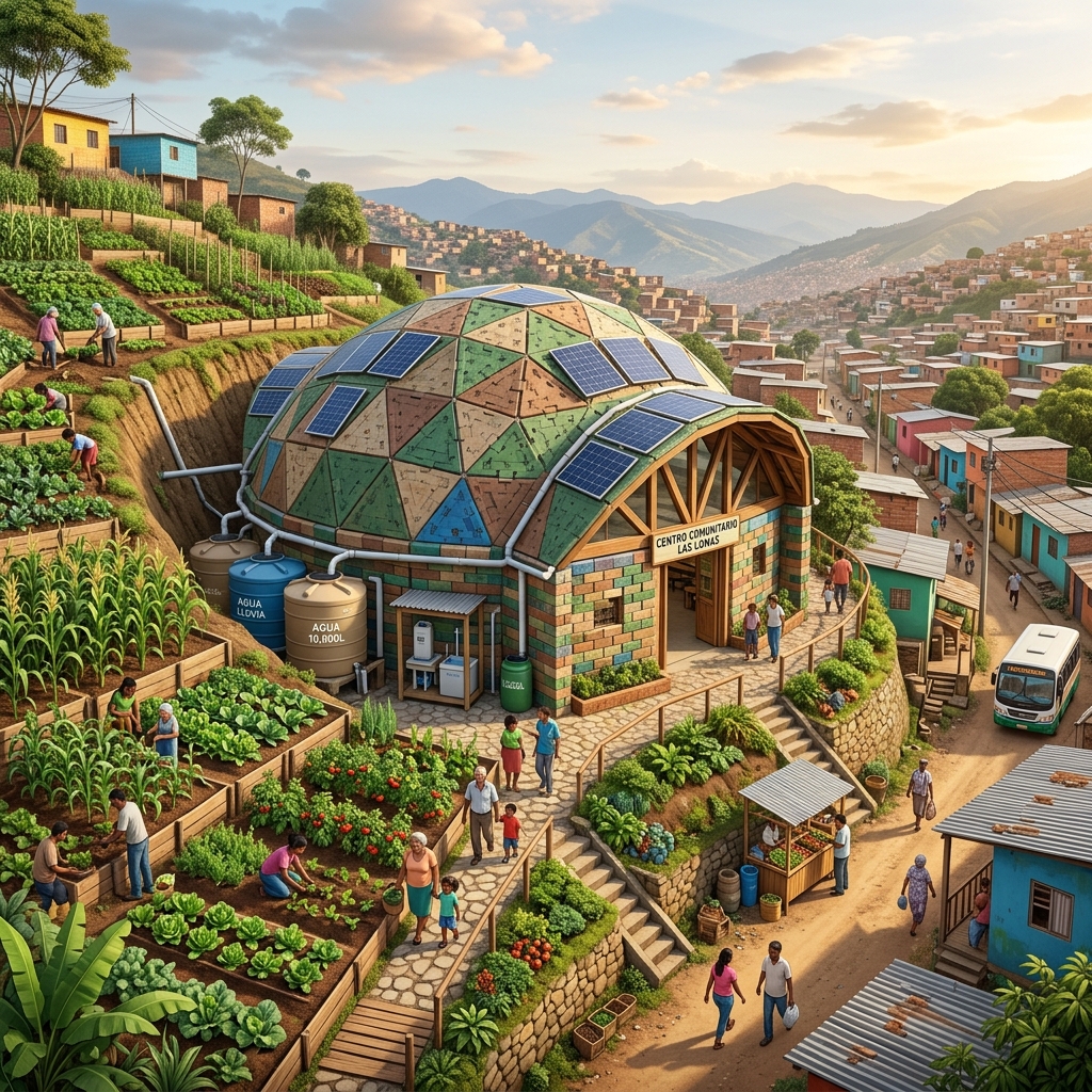 Concepto arquitectónico del Eco-Domo Guardian