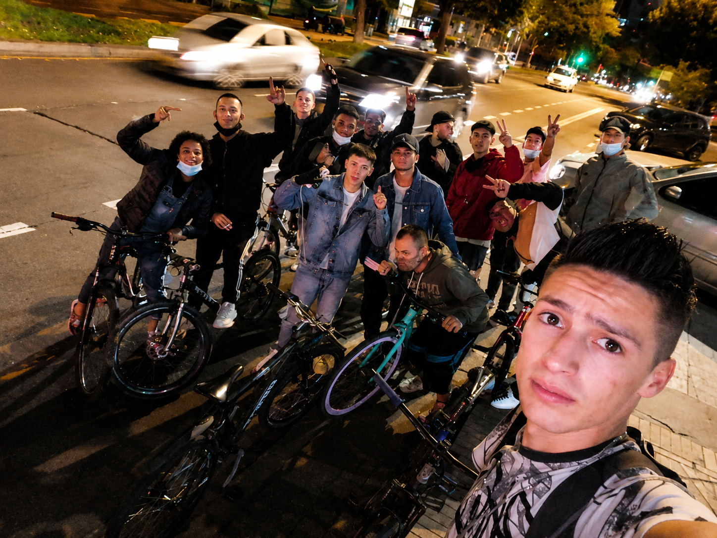 Rodada nocturna - Comunidad en bicicleta